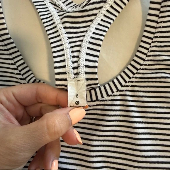 Lululemon Cool Racerback striped tank - Picture 2 of 6